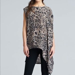 Rachel Zoe asymmetrical silk tunic dress